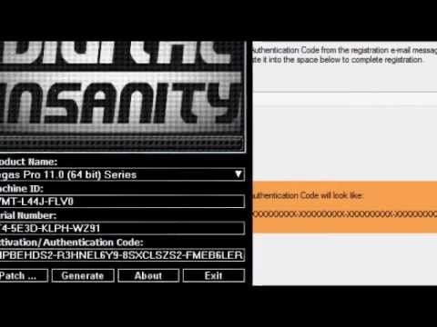 sony vegas pro 11 authentication code generator download